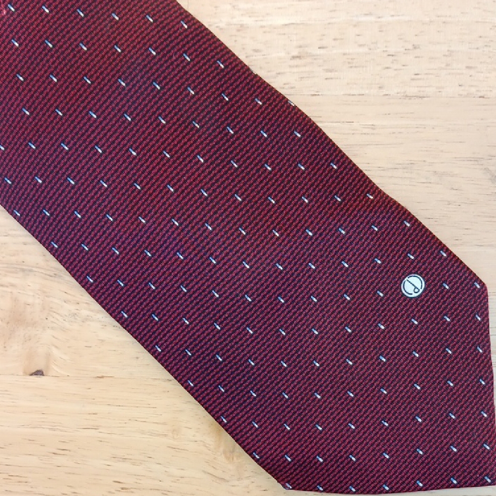 Dunhill Burgundy Geometric *PRINT* Tie